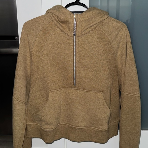 lululemon Scuba Oversized Half-Zip Hoodie - Heathered Allspice - Picture 4 of 5